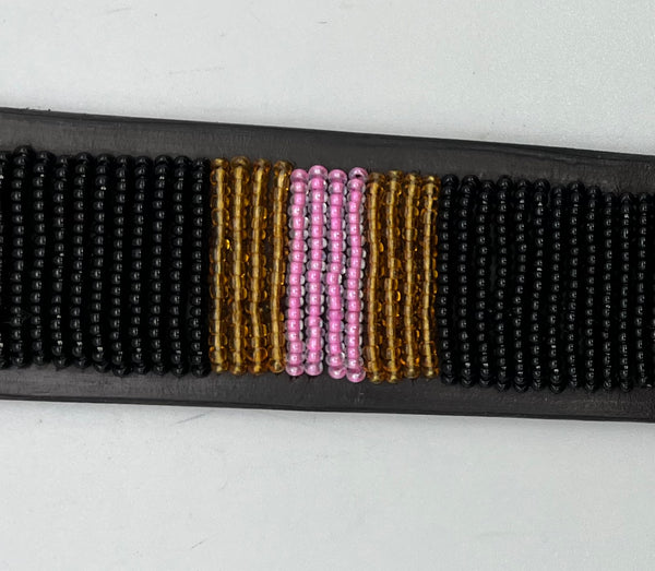 Black with pink and gold stripes - size 36 only